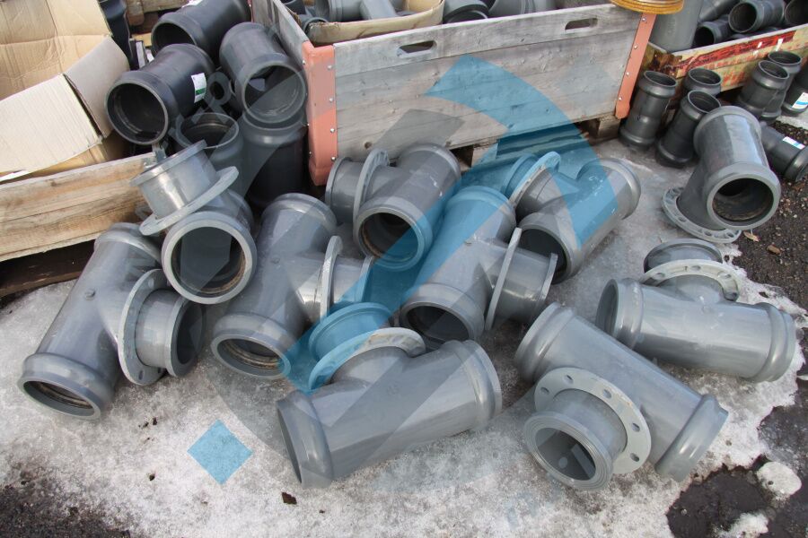 Купить отвод ПВХ (НПВХ) напорный 45 гр.° DN 160 мм в Москве