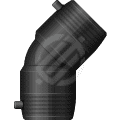Отвод 45 гр. электросварной, для трубы OD 63 мм