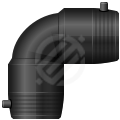 Отводы ПНД электросварные 90гр.