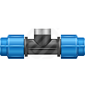 Тройники компрессионные с внутренней резьбой